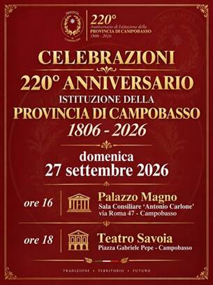 Concerto del Conservatorio 'Lorenzo Perosi' per i 220 anni della Provincia di Campobasso