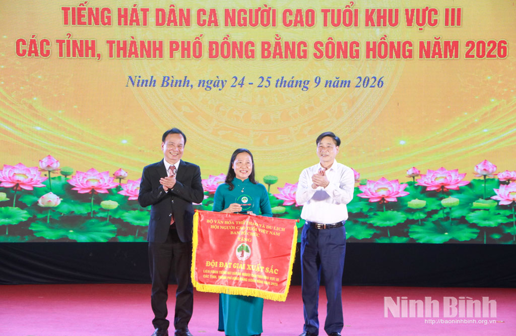 Liên hoan tiếng hát dân ca Người cao tuổi khu vực III các tỉnh, thành phố đồng bằng sông Hồng năm 2026