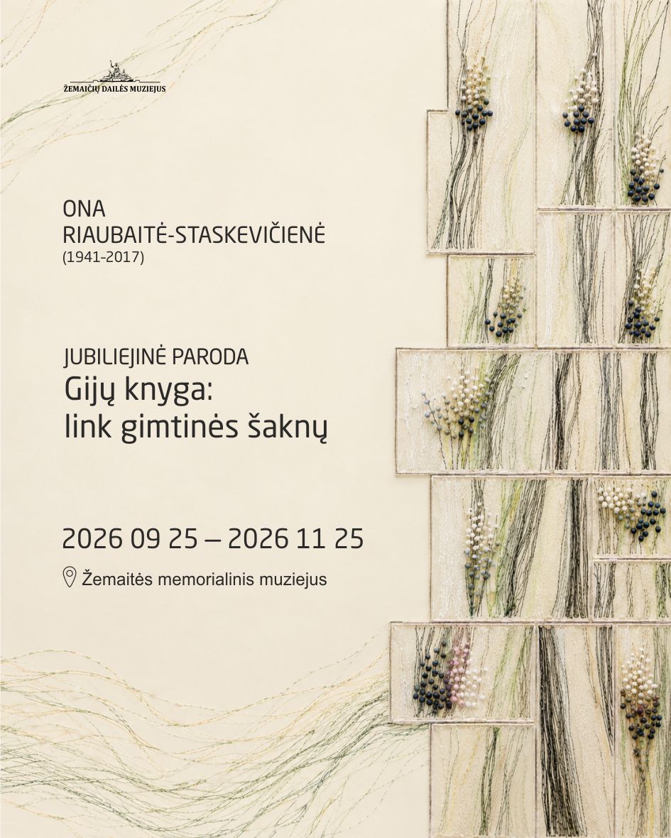 Ona Riaubaitė-Staskevičienė (1941-2017) exhibition „Gijų knyga: link giminės šaknų”