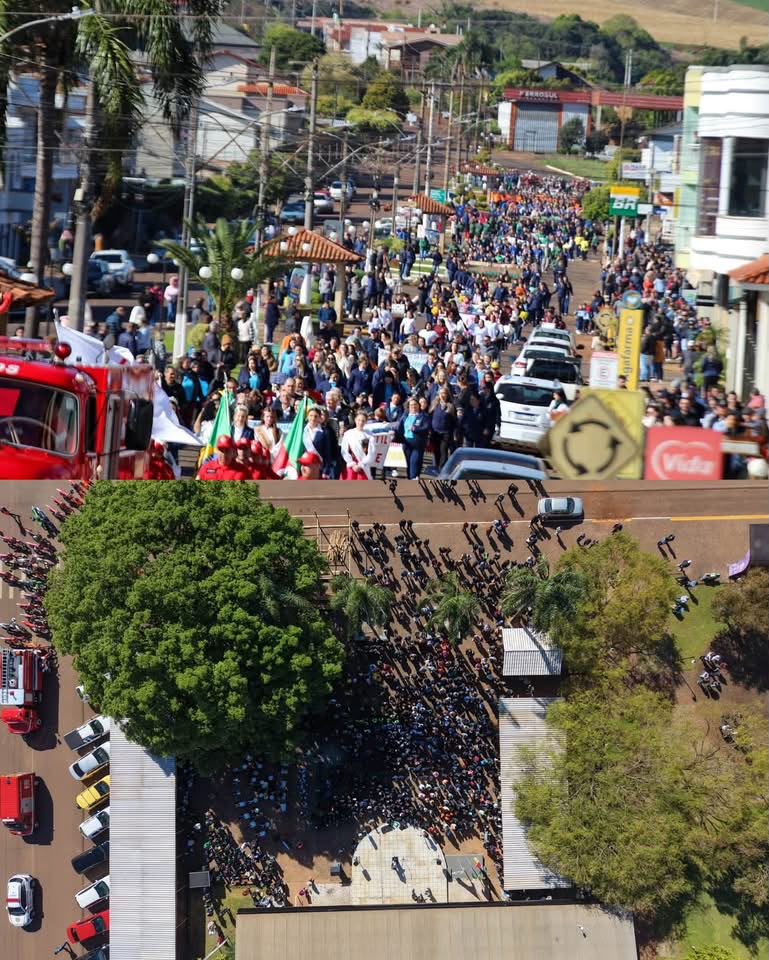 Desfile cívico de 7 de Setembro em Campinas do Sul