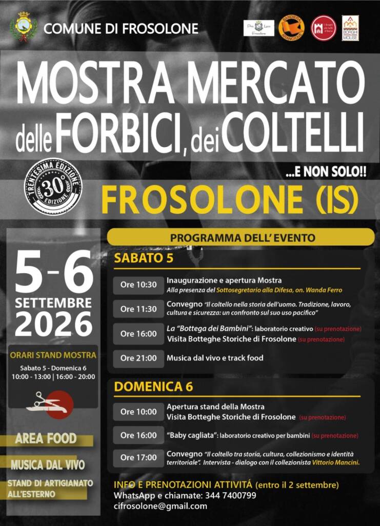 30ª Mostra Mercato Nazionale delle Forbici e dei Coltelli