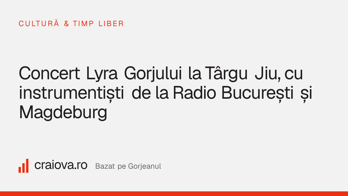 Concert Lyra Gorjului