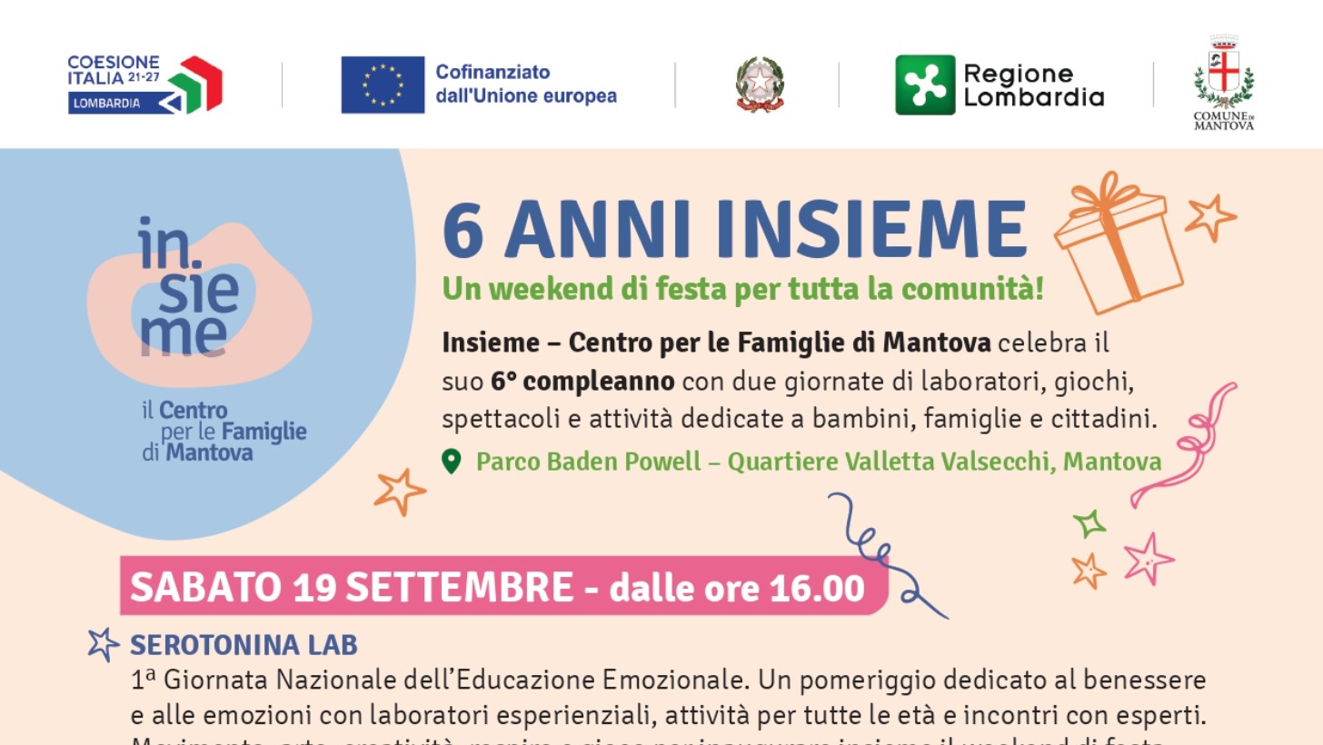Sei anni di Insieme – Centro per le Famiglie