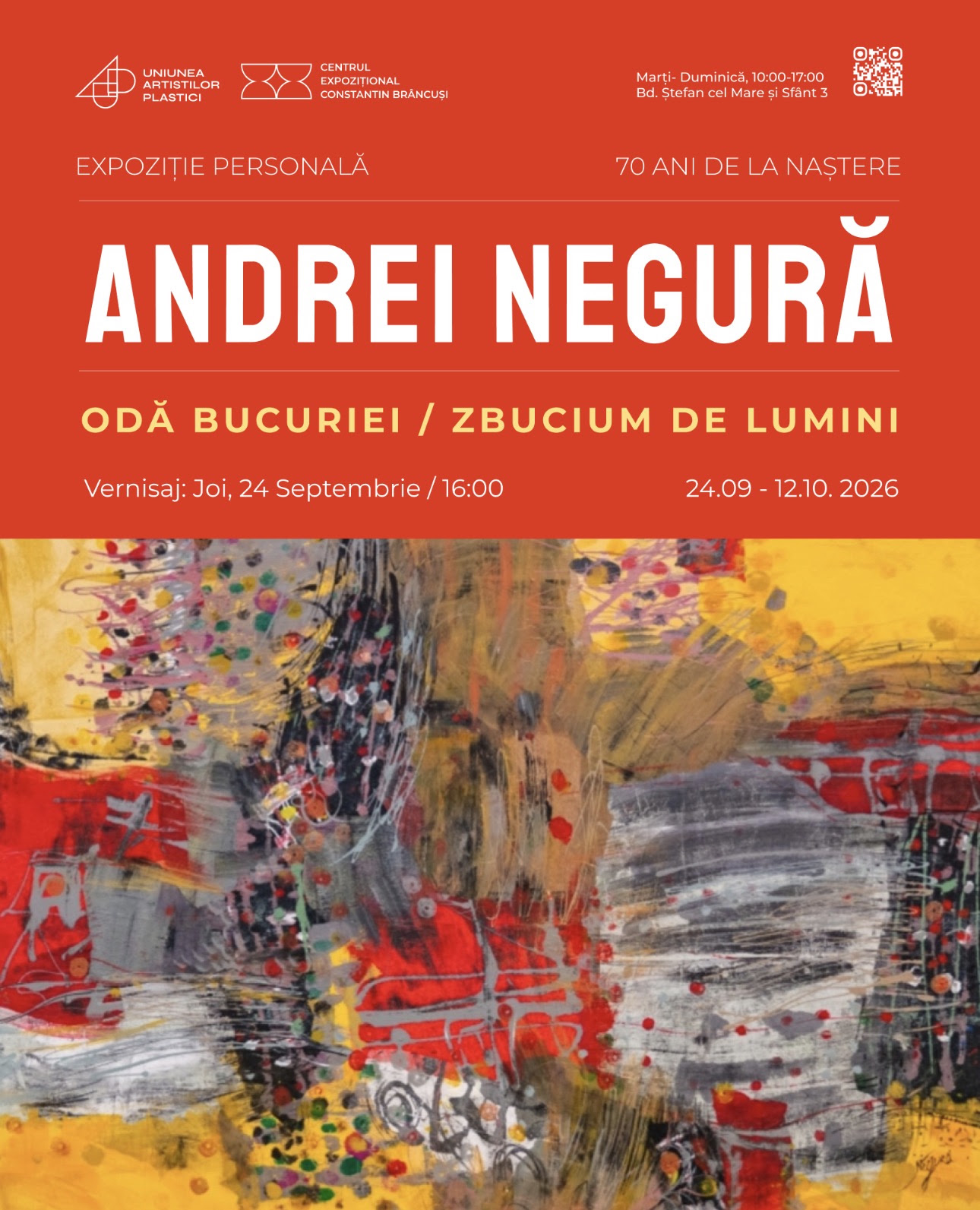 Exhibition "Oda bucuriei / Zbucium de lumini" by Andrei Negura