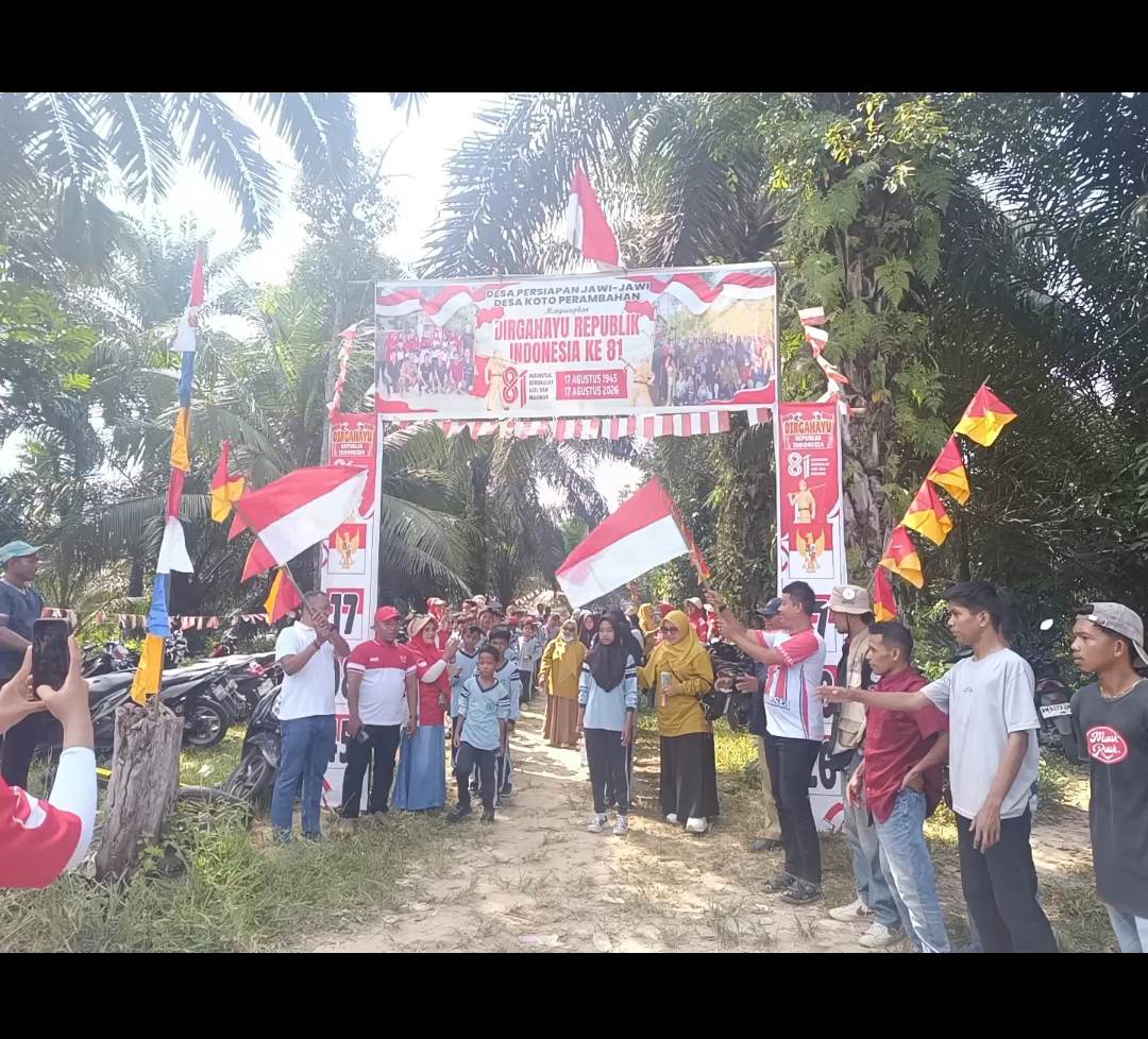 Perayaan HUT RI ke-81 di Desa Persiapan Jawi-jawi