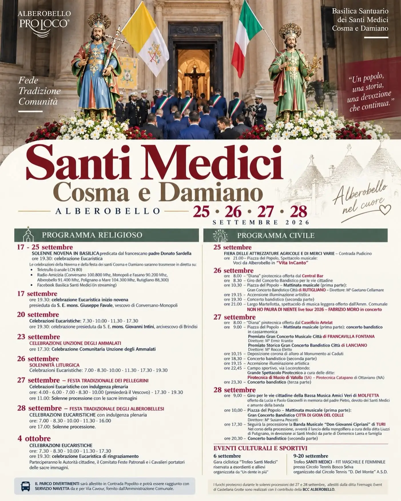 Festa dei Santi Medici Cosma e Damiano