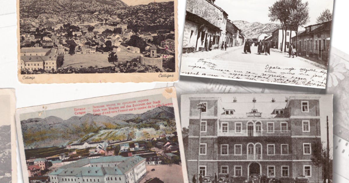 Cetinje na starim razglednicama