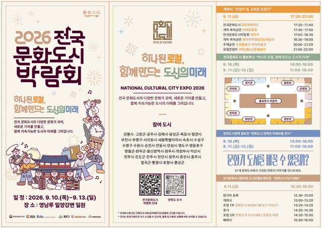 2026 전국 문화도시 박람회