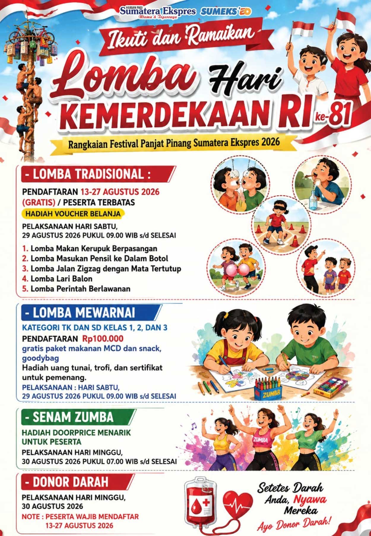 Festival Panjat Pinang Sumeks 2026