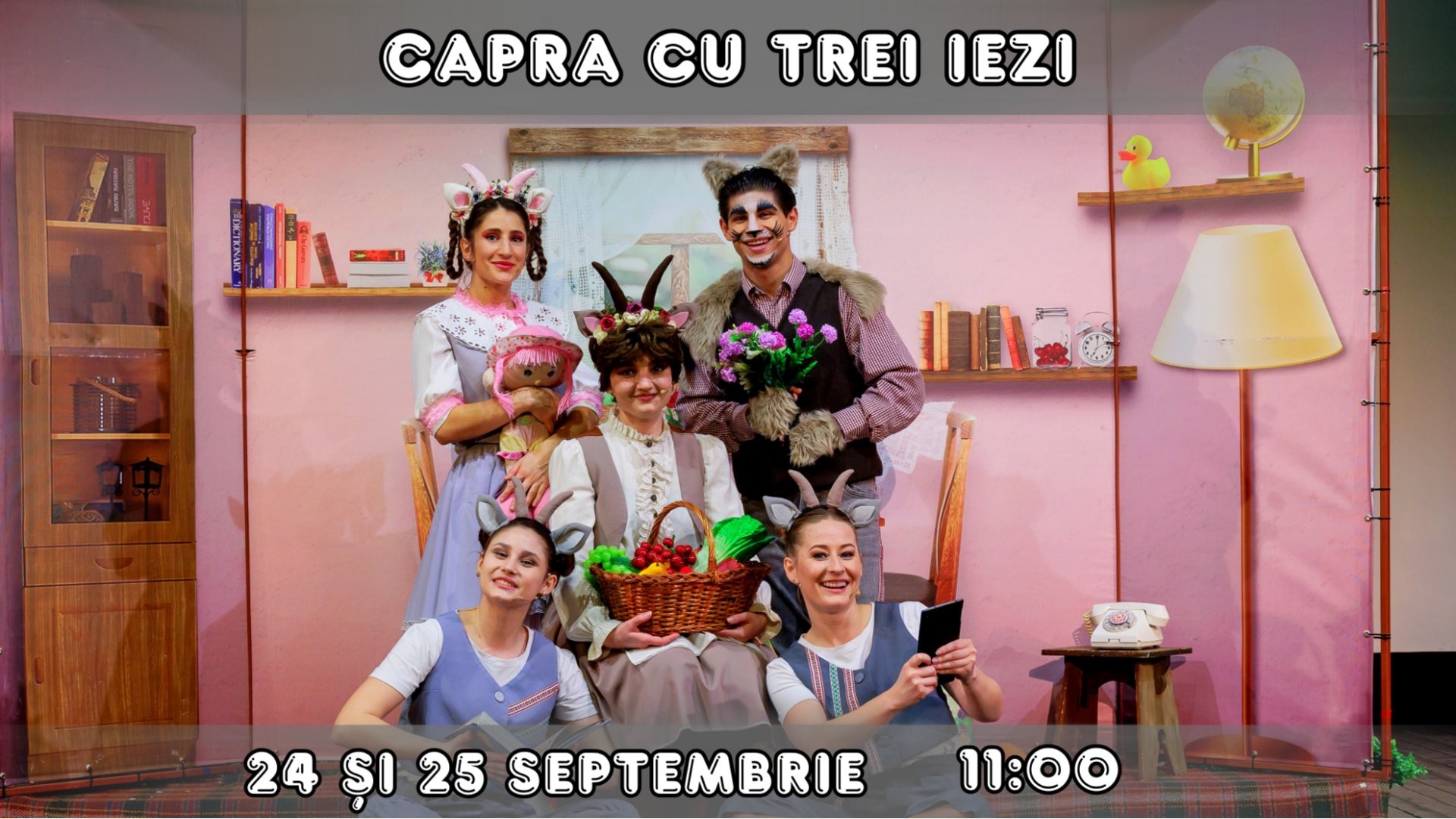 Capra cu Trei Iezi - Spectacol Interactiv pentru Copii
